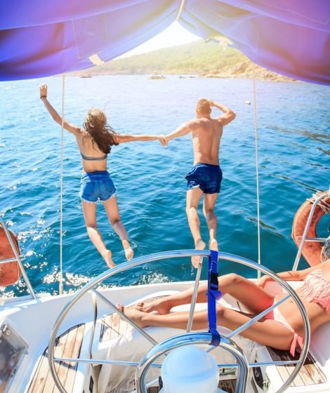 Amigos y Fiesta con una vista exclusiva