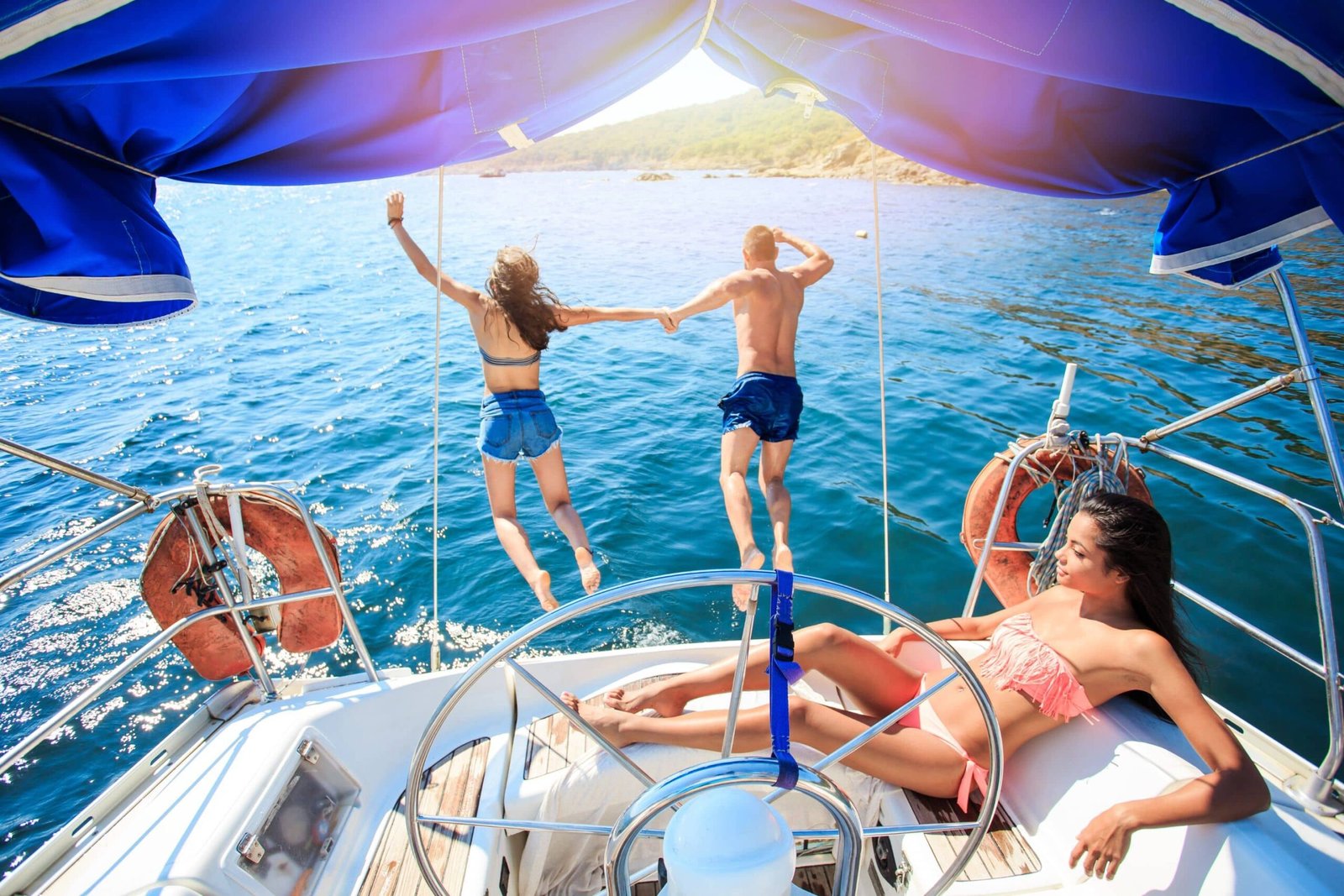 Amigos y Fiesta con una vista exclusiva